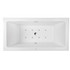 Vanity Art 59" X 30" White Acrylic Freestanding Bathtub with Air Bubble System