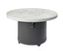 The Outdoor GreatRoom White Onyx Beacon Round Gas Fire Pit Table