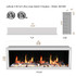 Latitude II 48" Seamless Push-in Electric Fireplace