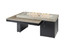 The Outdoor GreatRoom Black Uptown Linear Gas Fire Pit Table