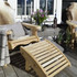 Dundalk Adirondack Footrest, Red Cedar