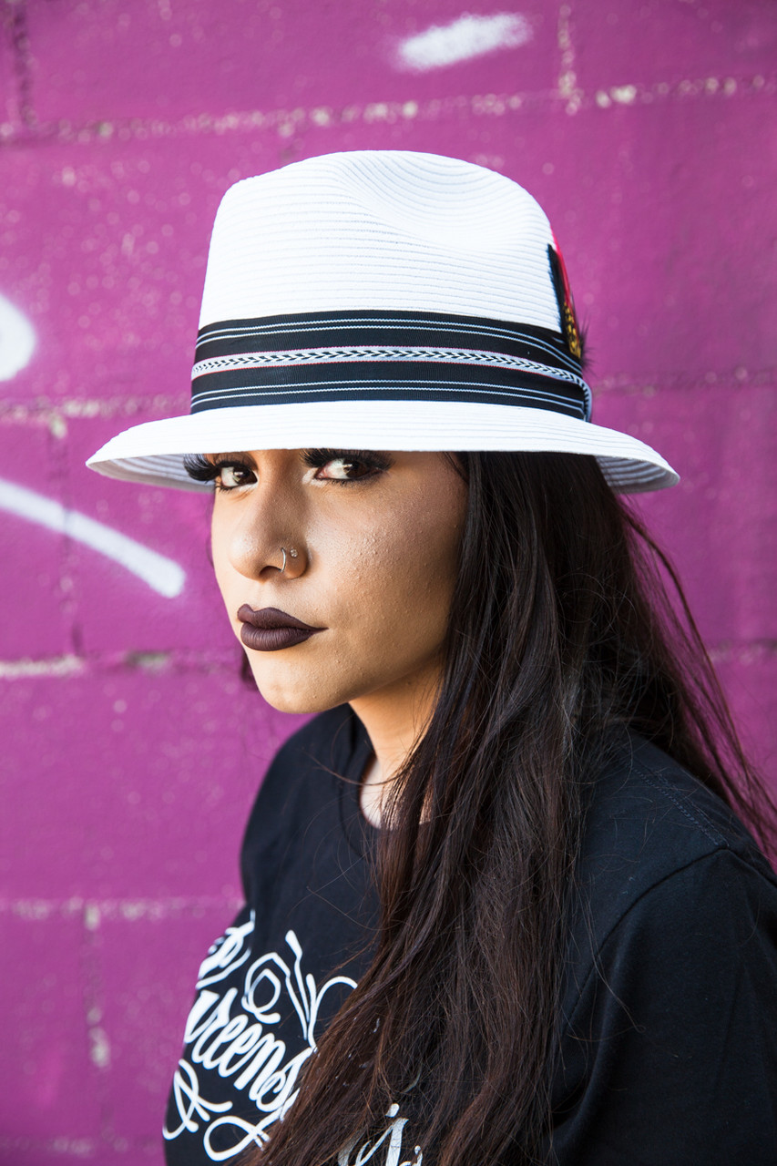 Pinch Front Milano Straw Hat Regular Brim