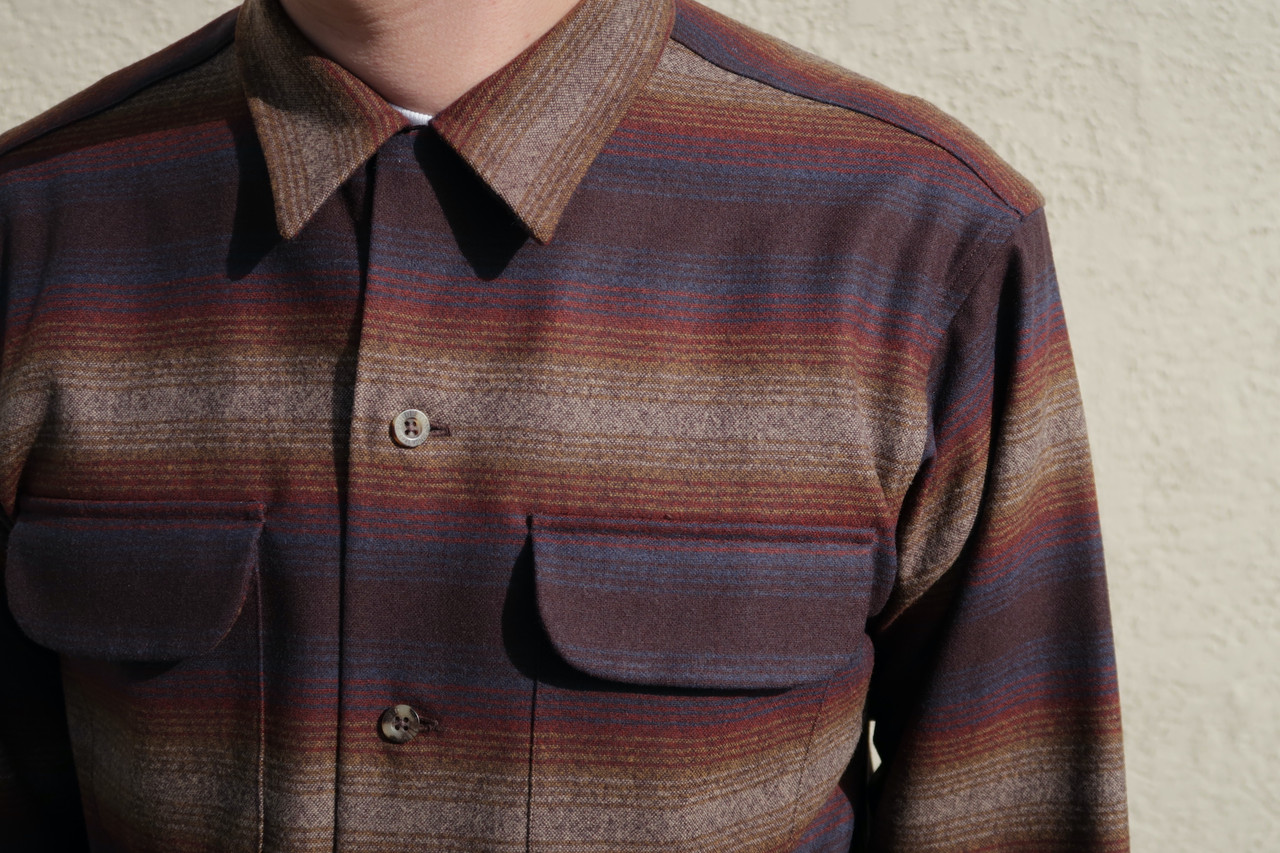 Pendleton Boardshirt Fall 2023 Brown Ombre Multi Stripe Pendleton Boardshirt Fall 2023 Brown Ombre Multi Stripe