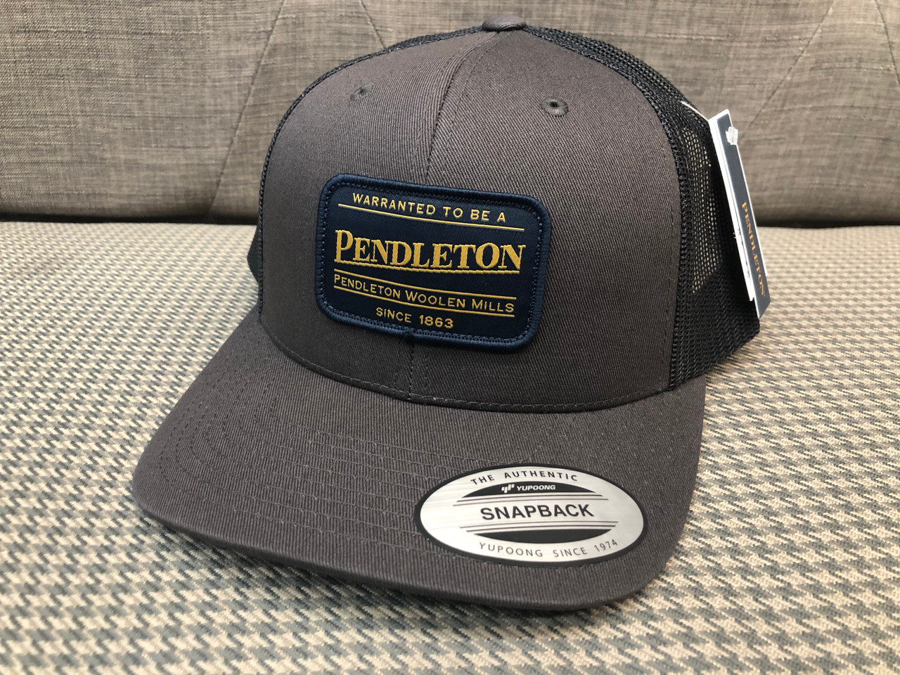 ペンデルトンPendletonトラッカーキャップ ユニセックス Pendleton brown cotton trucker cap