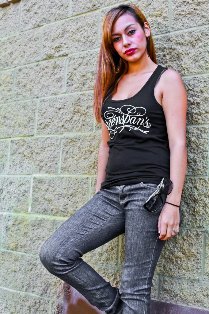 Women's Script Design Tank Top