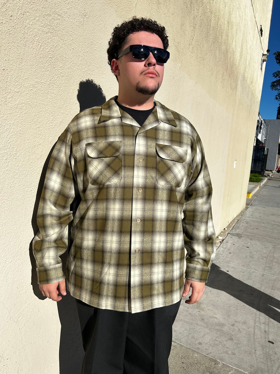Spring 2025 Olive Plaid Pendleton Board Shirt