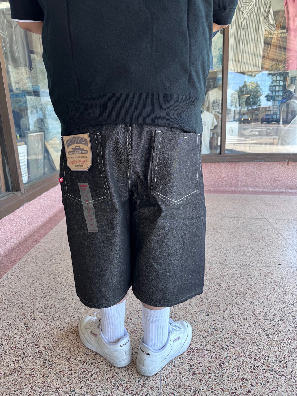 low rider リジットバギーショーツ　チカーノshorts Lowrider Denim Shorts