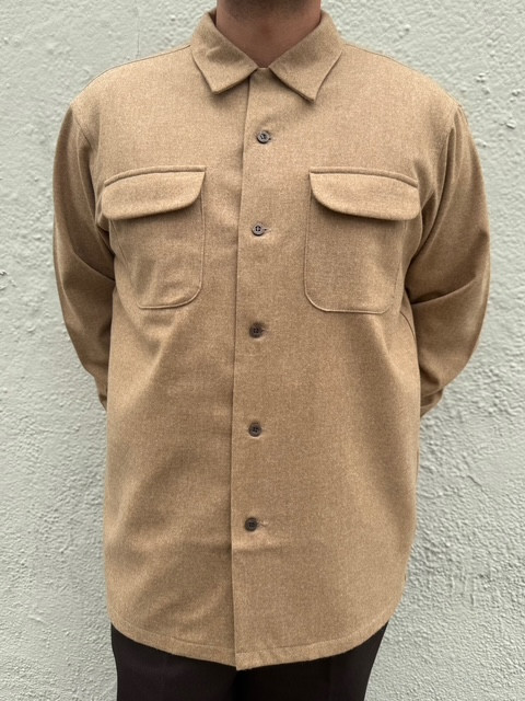 タグなし茶色系配色70s XLサイズpendleton board shirt Fall 2025 Pendleton Tan Mix Pendleton Board Shirt