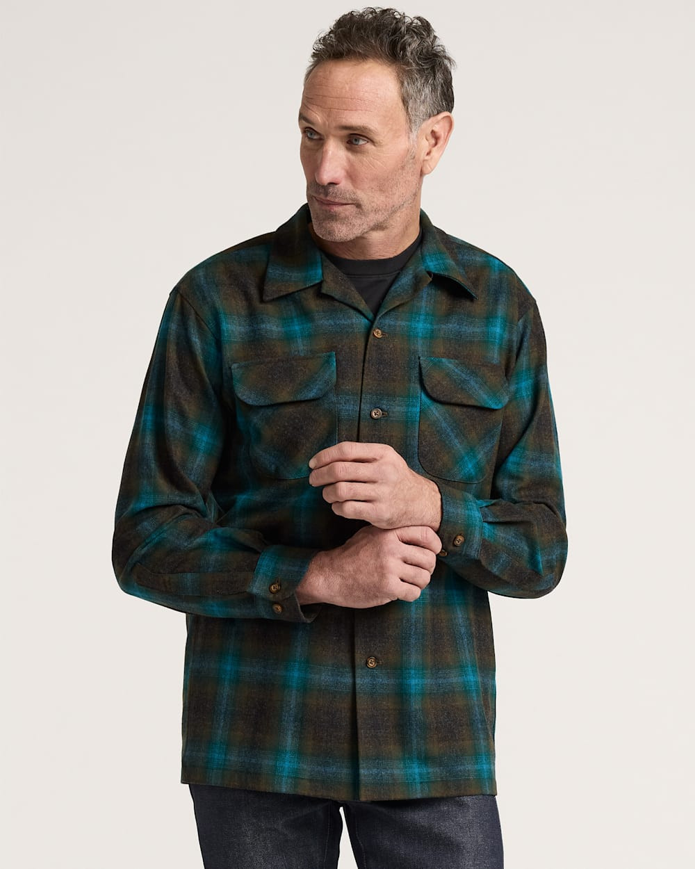 Chemise En Flanelle De Laine Bleue Pendleton Lodge Vintage - S – Rokit