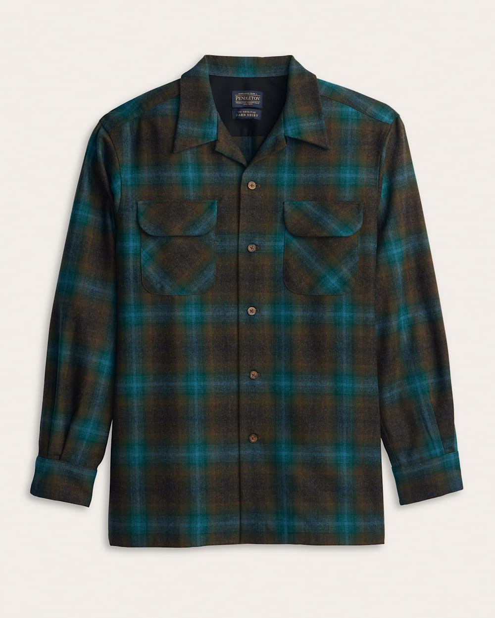 Fall 2025 Pendleton Teal Charcoal Ombre Pendleton Board Shirt