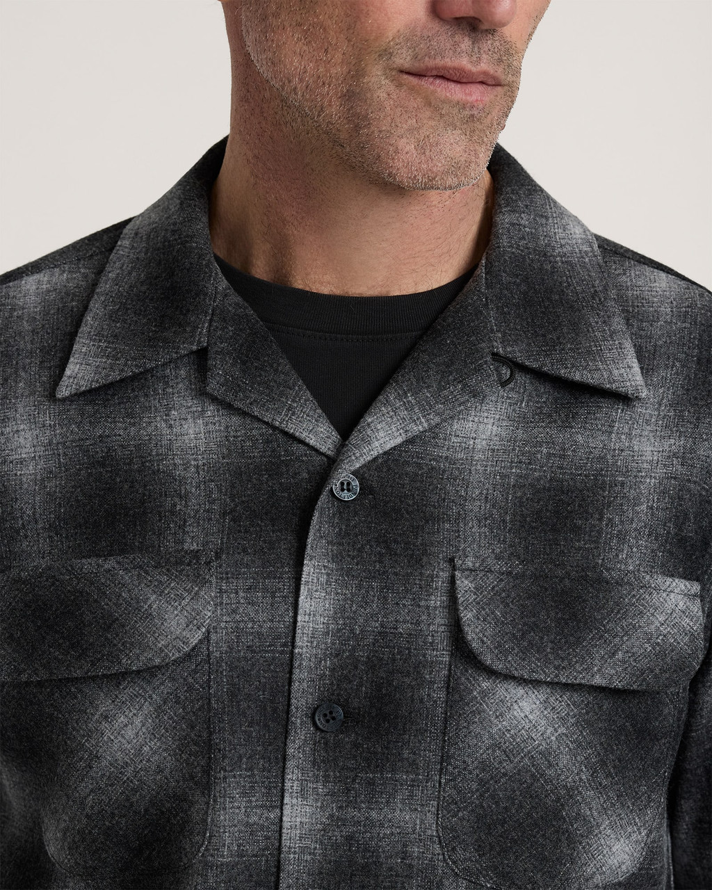 Spring 2026 Pendleton Oxford Mix Ombre Wool Board Shirt