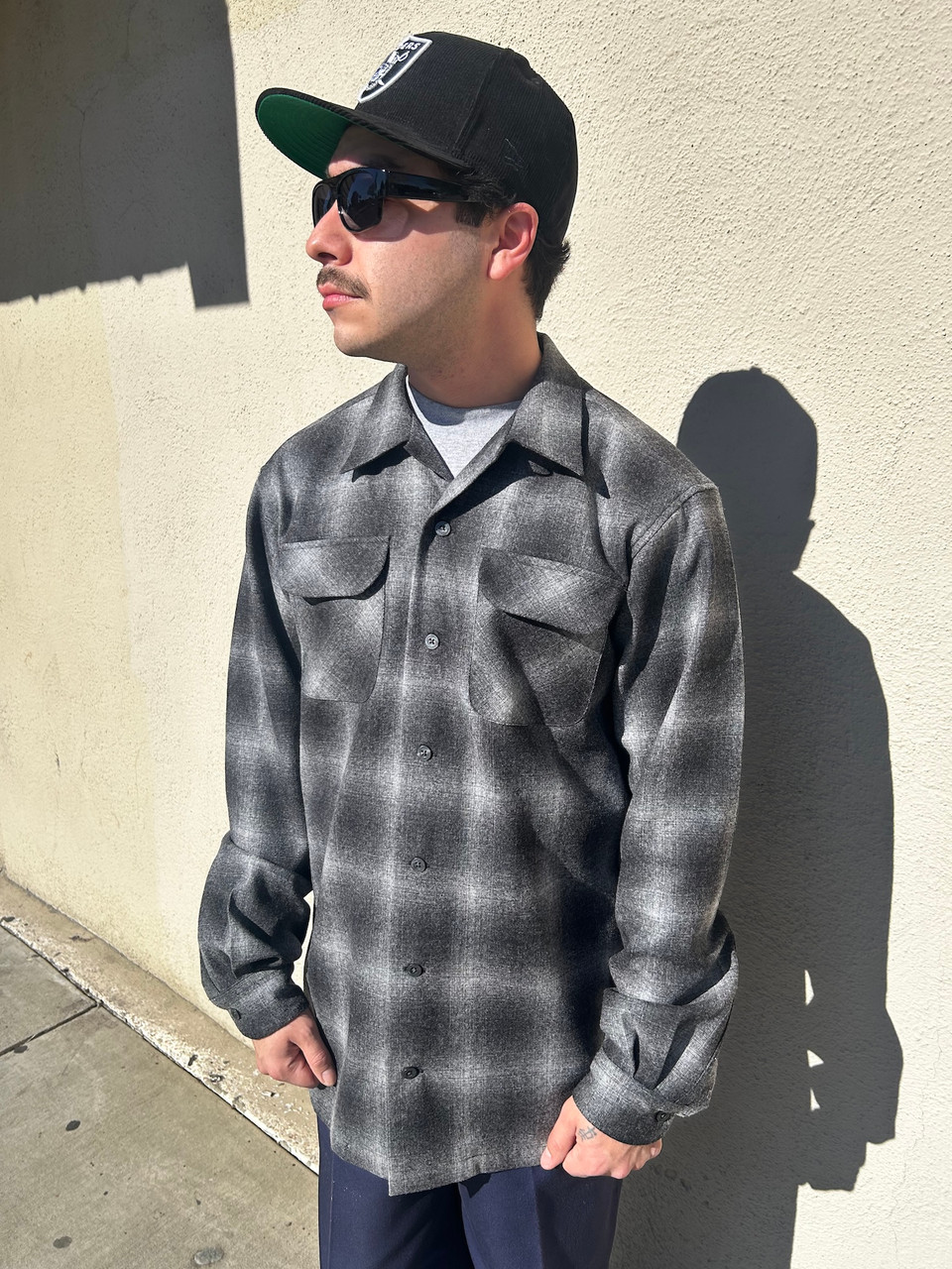 Spring 2026 Pendleton Oxford Mix Ombre Wool Board Shirt