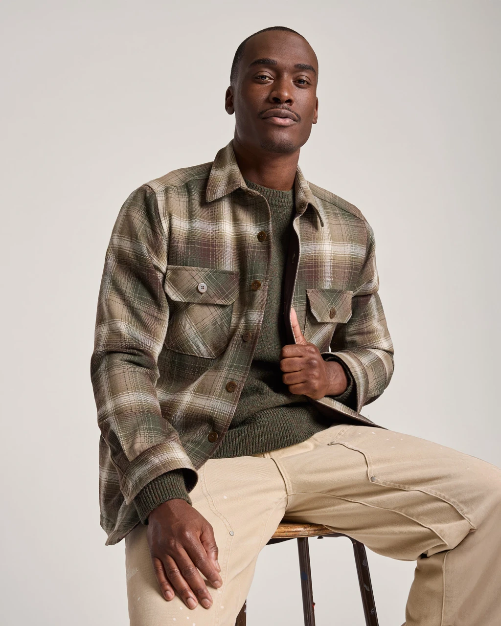 Pendleton CPO Jacket Shirt GreenOmbre