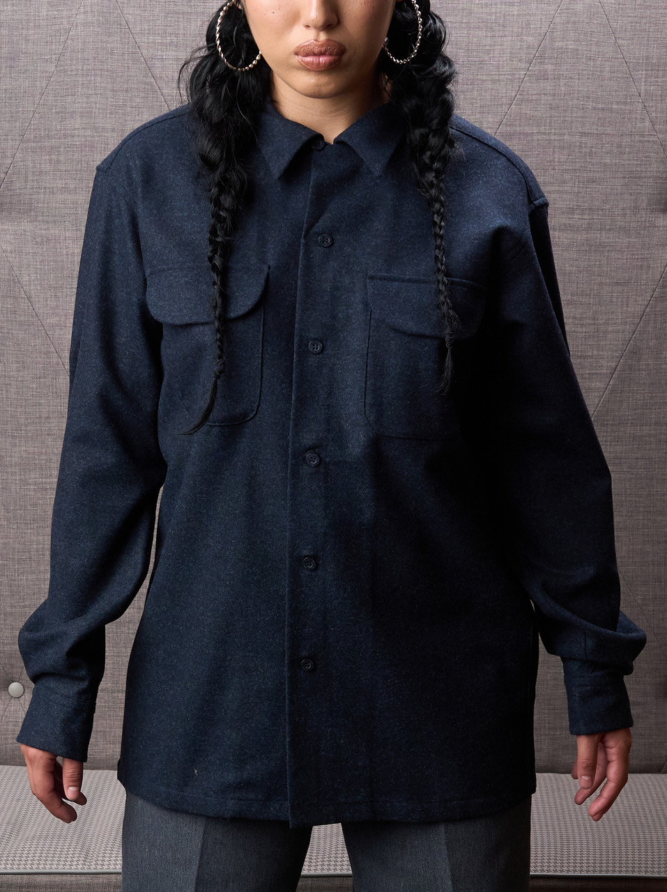 PREORDER Fall 2026 Navy/Black Mix Pendleton Board Shirt