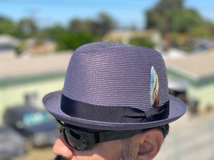 Center Crease Milano Straw Hat Stingy Brim