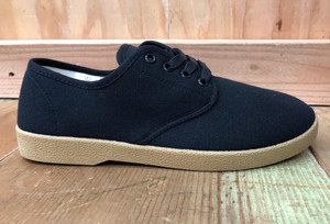 Men's Black with Tan Lace Up Winos