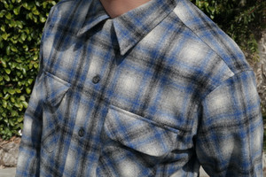 Fall 2023 Grey Blue Ombre Pendleton Boardshirt