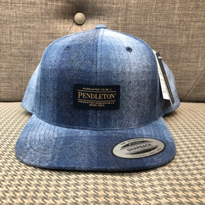 Blue Ombre Pendleton Flat Cap