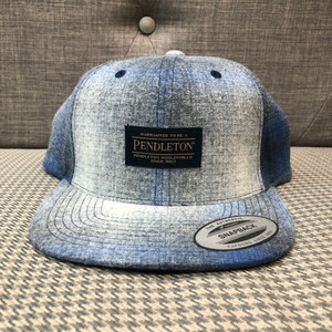 Pendleton Blue Grey Ombre Flat Cap Pendleton Blue Grey Ombre Flat Cap