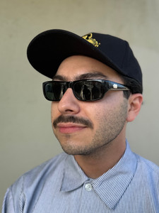 Small Locs Glass Lens Black