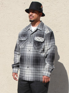 Spring 2025 Black White Ombre Pendleton Board Shirt