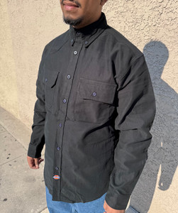 Deadstock/Vintage Dickies Microcord Black Long Sleeve Shirt
