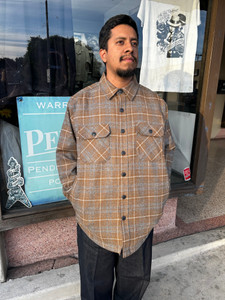 Tan Grey Pendleton CPO Jacket Shirt Fall 2025