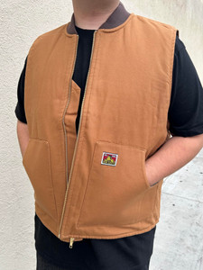 Ben Davis Lined Brown Canvas Vest