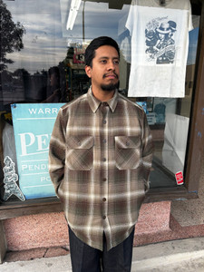 Pendleton CPO Jacket Shirt Green Ombre