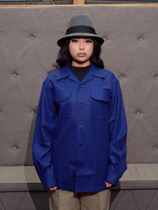Fall 2025 Dark Blue Mix Solid Pendleton Board Shirt