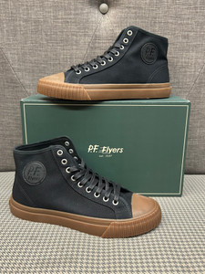 P. F. Flyers Center High Top Black Canvas Gum Sole