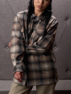 PREORDER Fall 2026 Tan/Taupe Ombre Pendleton Board Shirt
