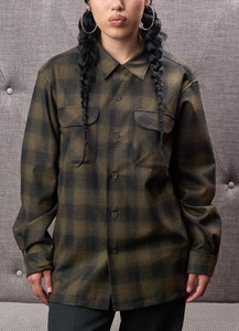 PREORDER Fall 2026 Olive Shadow Plaid Pendleton Board Shirt