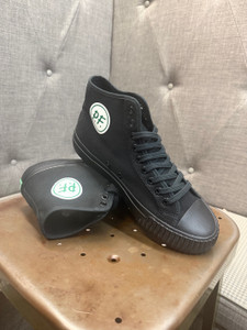 P. F. Flyers 1993 Center High Top Black Canvas