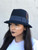 Navy DMC Lowrider Hat (pictured with brim down)