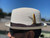 Natural Stingy Brim Milano pictured with brim flipped up
