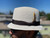 Natural Stingy Brim Milano pictured with brim flipped down