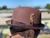 Brown Stingy Brim Milano pictured with brim flipped up