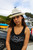 Eggshell Greenspan's Regular Brim Pinch Front Milano Straw Hat, pictured with brim up