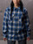 PREORDER Fall 2026 Slate/Blue Ombre Pendleton Board Shirt