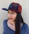 Fall 2026 Pendleton Maroon Teal Plaid Flat Brim Hat