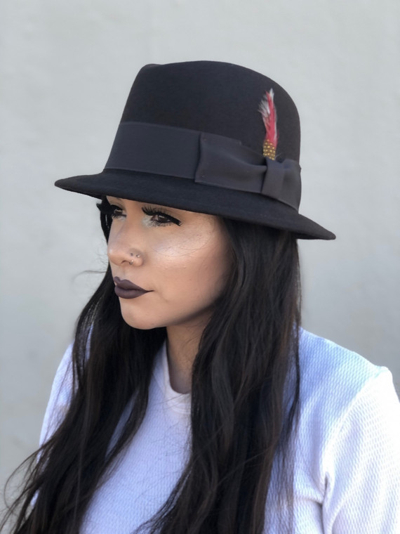 Brown DMC Lowrider Hat (pictured with brim down)