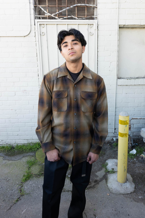 PREORDER Fall 2024 Brown Olive Ombre Pendleton Board Shirt