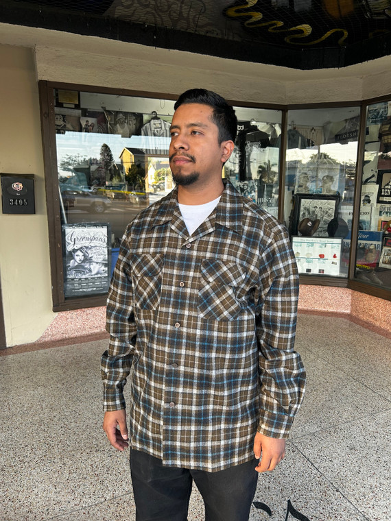 Fall 2025 Pendleton Brown Plaid Board Shirt