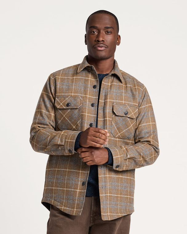 Tan Grey Pendleton CPO Jacket Shirt Fall 2025
