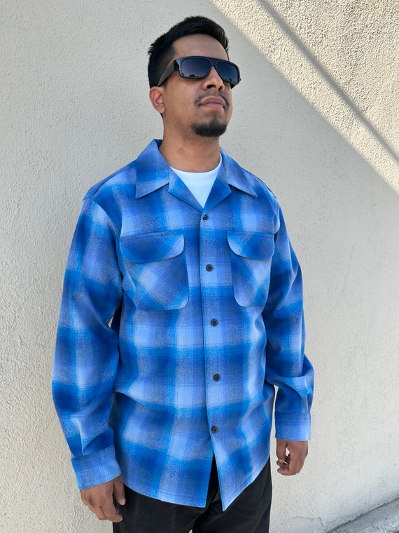 Spring 2026 Blue Ombre Pendleton Board Shirt