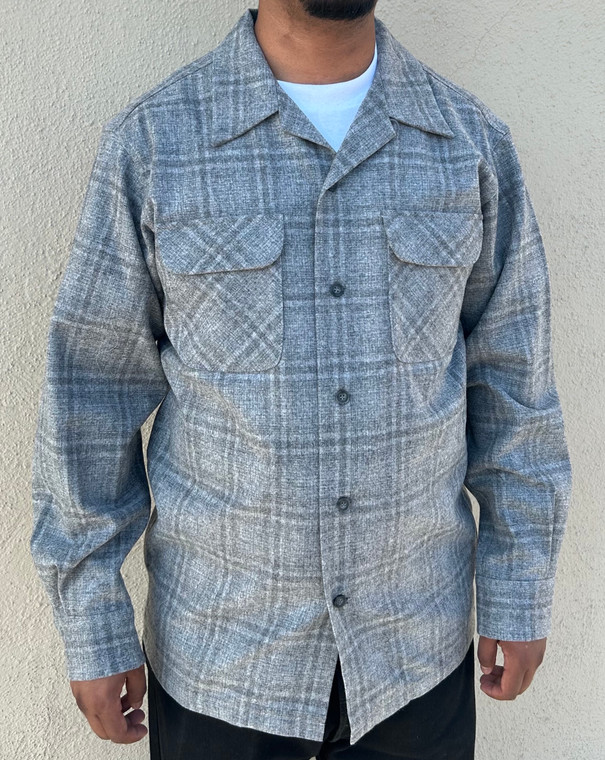 Spring 2026 Grey Shadow Plaid Pendleton Board Shirt