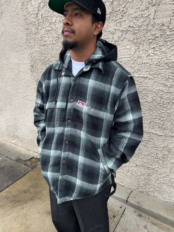 Ben Davis Flannel Jacket Green
