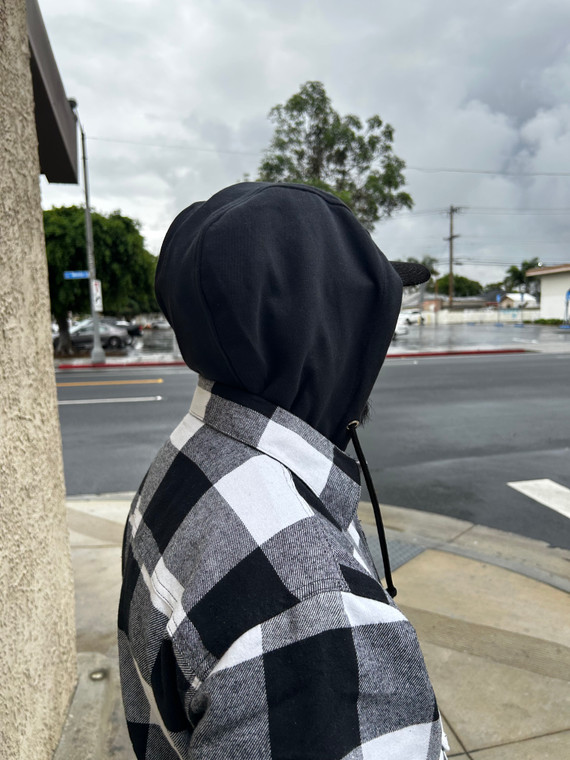 Ben Davis Flannel Jacket Black White