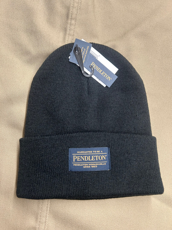 Black Pendleton beanie